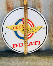 Load image into Gallery viewer, Ducati Meccanica heavy Cast Iron Plaque Sign