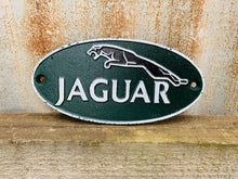 Load image into Gallery viewer, Jaguar (Small) Cast Iron Plaque badge sign Green