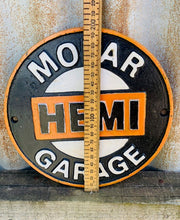 Load image into Gallery viewer, Mopar Hemi Garage Cast Iron Plaque - Chrysler valiant
