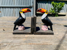 Load image into Gallery viewer, Guinness Toucan Book ends - CAST IRON- PUB Promotion book ends
