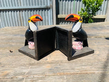 Load image into Gallery viewer, Guinness Toucan Book ends - CAST IRON- PUB Promotion book ends