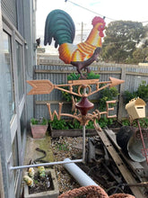 Load image into Gallery viewer, Cockerel Windvane -  cast iron