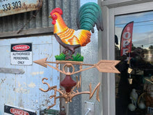 Load image into Gallery viewer, Cockerel Windvane -  cast iron