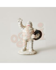 Michelin Man waving - cast iron small figurine