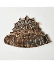 Load image into Gallery viewer, Australian Military Forces - Army - cast iron Gallipoli wall plaque sign
