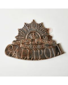 Australian Military Forces - Army - cast iron Gallipoli wall plaque sign