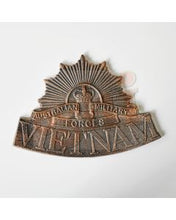 Load image into Gallery viewer, Vietnam war cast iron wall plaque advertising sign- rising sun.
