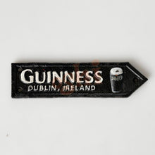 Load image into Gallery viewer, Guinness cast iron Road sign - advertising
