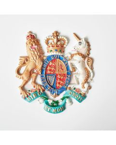 British Royal United Kingdom Coat of Arms - cast iron - 27cm