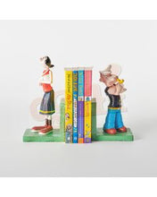 Load image into Gallery viewer, Popeye &amp; Olive cast iron bookends cartoon
