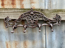 Load image into Gallery viewer, COAT HOOK -  cast iron - wall hanger - victorian style
