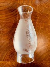 Load image into Gallery viewer, OIL LAMP CHIMNEY - 8.5 x 2.5 inch (aprox) 63mm diam base Frosted finish
