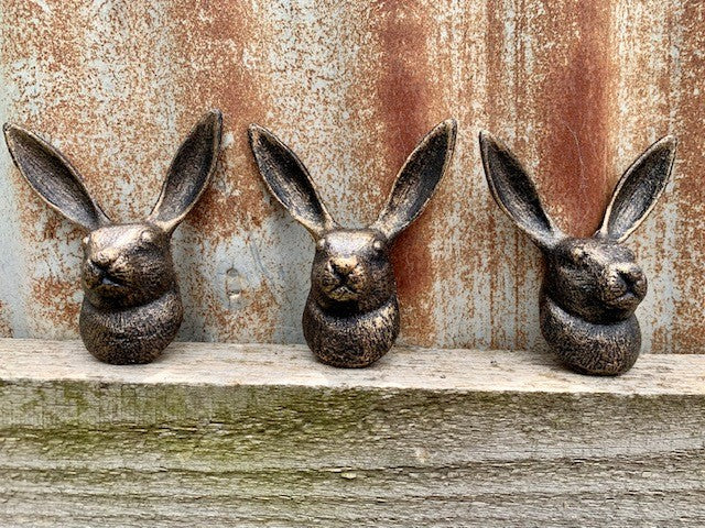 COAT HOOK Bunny Rabbit Style cast Iron