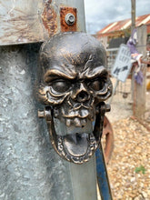 Load image into Gallery viewer, Skull Door Knocker - cast iron -
