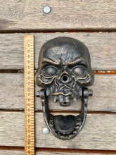 Load image into Gallery viewer, Skull Door Knocker - cast iron -
