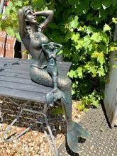 Load image into Gallery viewer, Small Mermaid - cast iron figure 45cm
