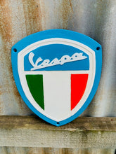 Load image into Gallery viewer, Vespa Cast Iron Sign
