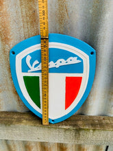 Load image into Gallery viewer, Vespa Cast Iron Sign
