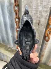Load image into Gallery viewer, Red-tailed black cockatoo cast iron coat hook
