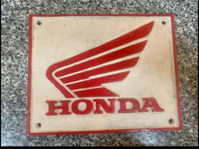 Load image into Gallery viewer, Honda Wings - heavy Cast iron Sign.
