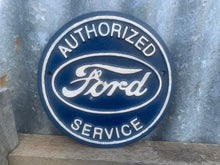 Load image into Gallery viewer, Authorized FORD service - cast iron sign
